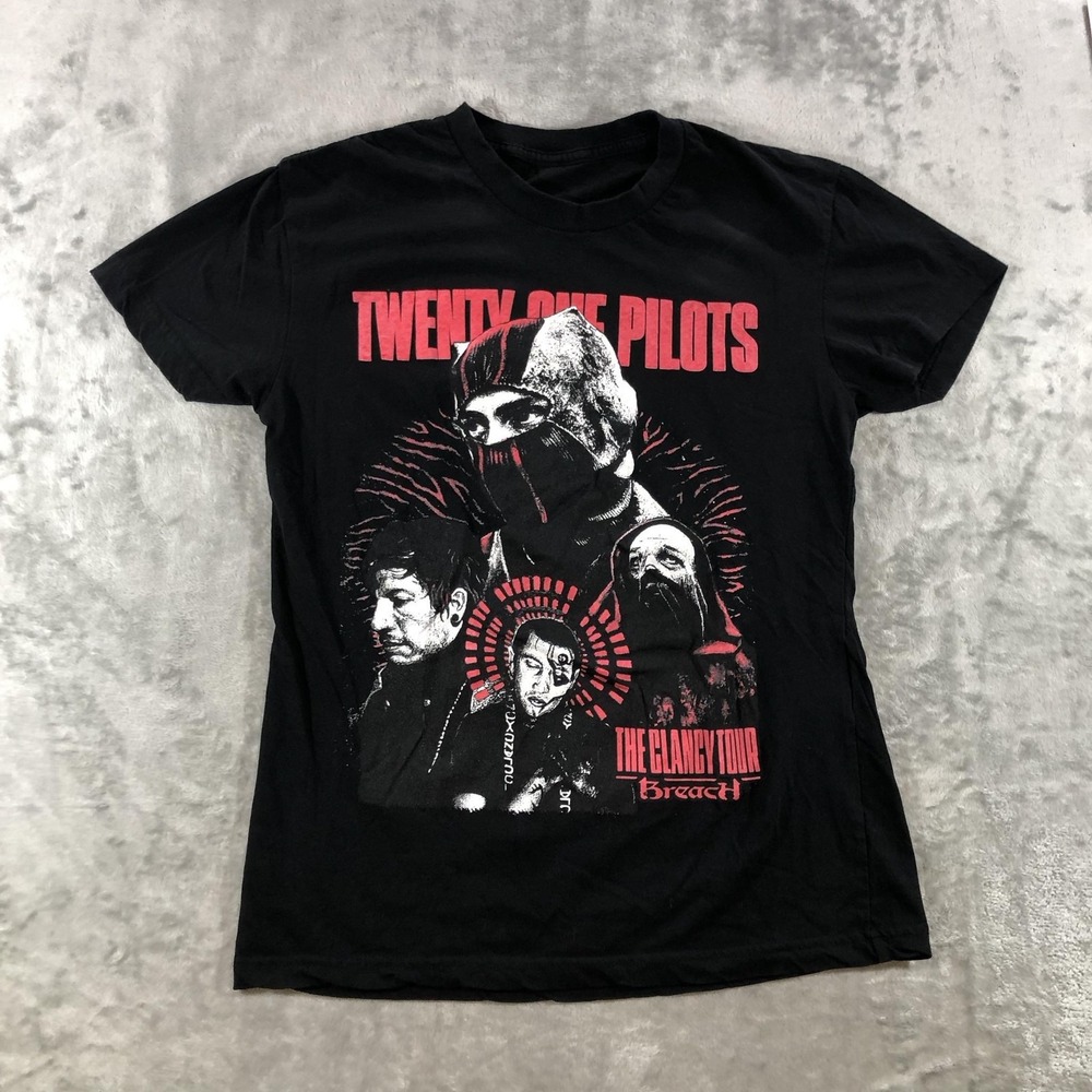 Twenty One Pilots Shirt Mens Small Black The Clancy Tour Graphic Band Tee